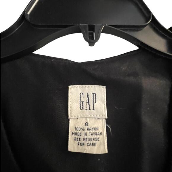 VTG GAP black long Sleeveless midi button down dress size 8 - Picture 9 of 9